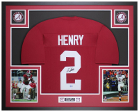 Derrick Henry Signed Custom Framed Jersey Display (Beckett) at PristineAuction.com