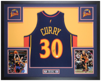 Stephen Curry Signed Warriors Custom Framed Mitchell & Ness Authentic Jersey Display (JSA) at PristineAuction.com