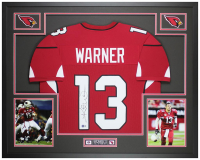 Kurt Warner Signed Custom Framed Jersey Display (Beckett) at PristineAuction.com