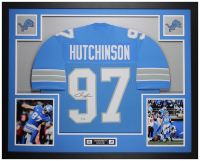 Aidan Hutchinson Signed Custom Framed Jersey Display (Beckett) at PristineAuction.com