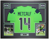 DK Metcalf Signed Custom Framed Jersey Display (Beckett) at PristineAuction.com