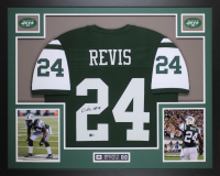 Darrelle Revis Signed Custom Framed Jersey Display (Beckett) at PristineAuction.com