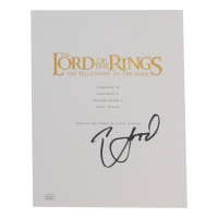 Elijah Wood Signed "The Lord of the Rings: The Fellowship of the Ring" Script Title Page (JSA) at PristineAuction.com