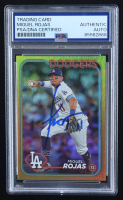 Miguel Rojas Signed 2024 Topps Gold Foil #389 (PSA) at PristineAuction.com