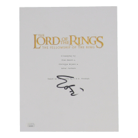 Elijah Wood Signed "The Lord of the Rings: The Fellowship of the Ring" Script Title Page (JSA) at PristineAuction.com