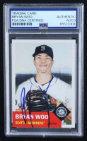 Bryan Woo Signed 2024 Topps Living #791 RC (PSA) at PristineAuction.com