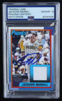 Jackson Merrill Signed 2025 Topps '90 Topps Relics #T90RJM (PSA | Autograph Grade 10) at PristineAuction.com