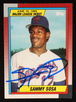Sammy Sosa Signed 1990 Topps Debut '89 #120 RC (JSA) at PristineAuction.com