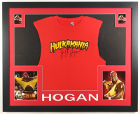 Hulk Hogan Signed "Hulkamania" Custom Framed Shirt Display (PSA) at PristineAuction.com