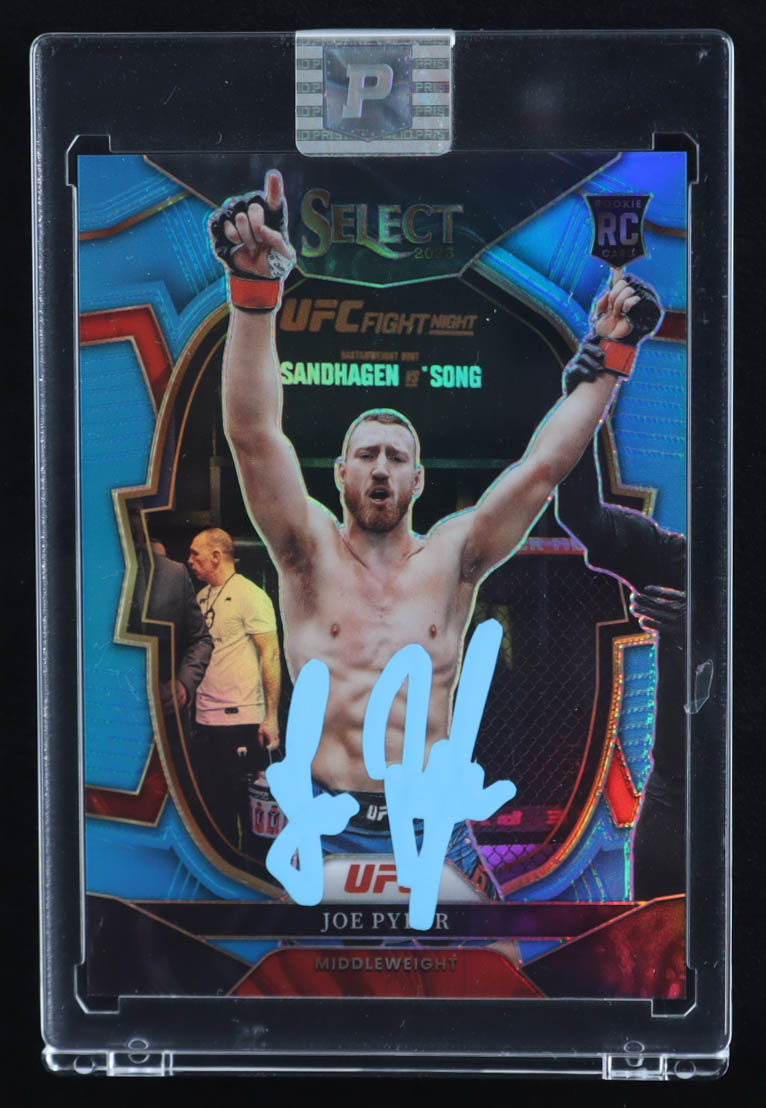 Joe Pyfer Signed 2023 Select UFC Prizms Light Blue #66 RC #/249 (PA) at PristineAuction.com Joe Pyfer Signed 2023 Select UFC Prizms Light Blue #66 RC #/249 (PA) at PristineAuction.com