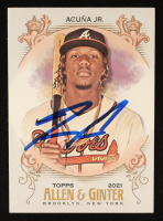 Ronald Acuna Jr. Signed 2021 Topps Allen and Ginter #72 (Beckett) at PristineAuction.com