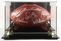 Steelers Greats "The Duke" NFL Football Signed By (12) with Terry Bradshaw, Jack Ham, Joe Greene, LC Greenwood  & Display Case (Beckett) at PristineAuction.com