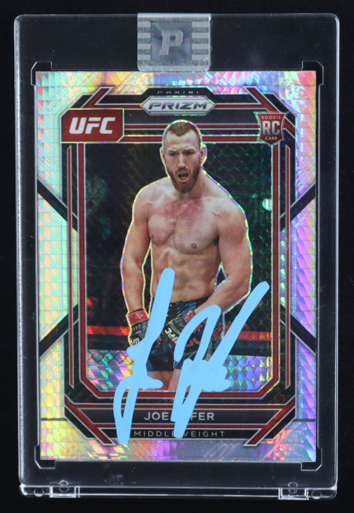 Joe Pyfer Signed 2023 Panini Prizm UFC Prizms Hyper #159 RC (PA)