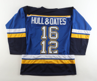 Brett Hull & Adam Oates Signed Jersey (Beckett) at PristineAuction.com