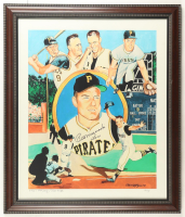 Bill Mazeroski Signed Pirates Custom Framed Photo Display Inscribed "HOF 01" (Beckett) at PristineAuction.com