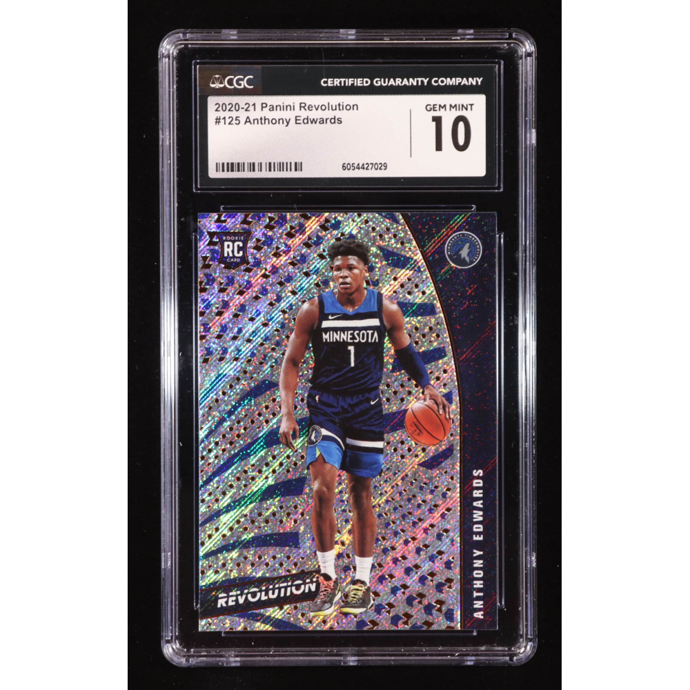 Anthony Edwards 2020-21 Panini Revolution #125 RC (CGC 10) at PristineAuction.com