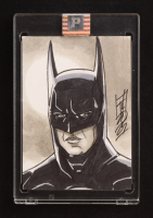 Batman (Keaton) | DC | Original Art Sketch Card by Tom Hodges (1/1 Original Art) at PristineAuction.com