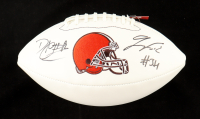 David Njoku and Jerome Ford Signed Browns Logo Football (Beckett) at PristineAuction.com
