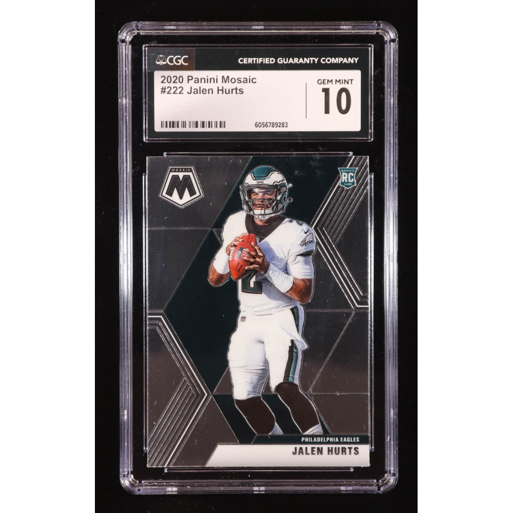Jalen Hurts 2020 Panini Mosaic #222 RC (CGC 10) at PristineAuction.com