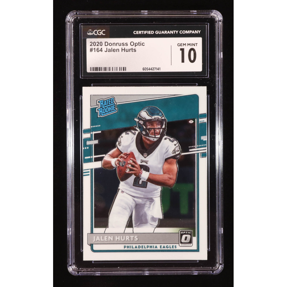 Jalen Hurts 2020 Donruss Optic #164 RR RC (CGC 10) at PristineAuction.com
