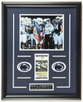 Bill O'Brien Signed Custom Framed Photo with 2012 Game Ticket (Beckett) at PristineAuction.com