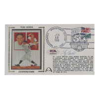Yogi Berra Signed Yankees 1989 FDC Envelope (PSA) at PristineAuction.com
