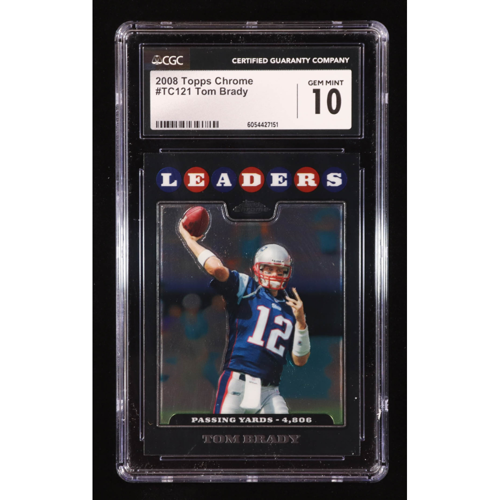 Tom Brady 2008 Topps Chrome #TC121 LL (CGC 10) at PristineAuction.com