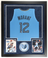 Ja Morant Signed Custom Framed Jersey Display (Beckett) at PristineAuction.com
