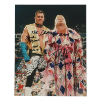 Brutus Beefcake & Greg Valentine Signed WWF 11x14 Photo Inscribed "The Dream Team WWF" with HOF Induction Year Inscriptions (Playball Ink) at PristineAuction.com