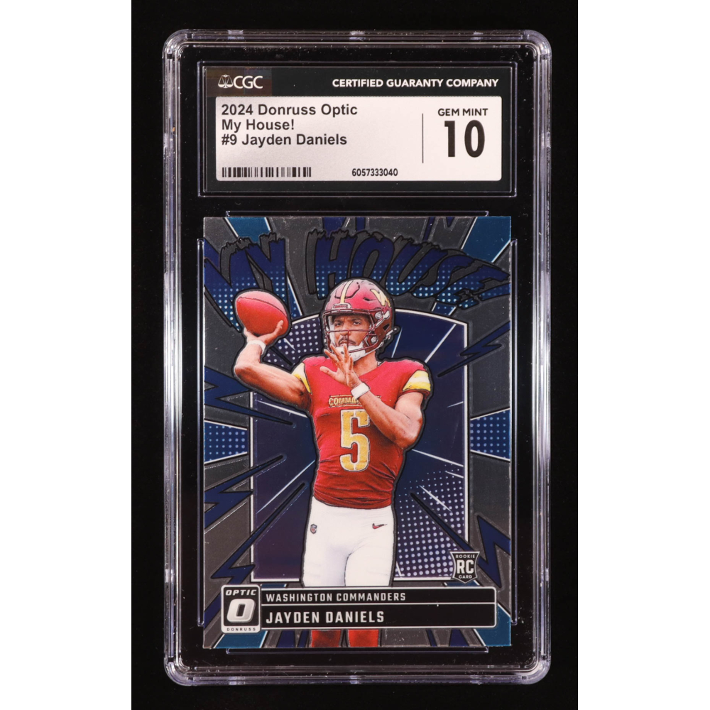 Jayden Daniels 2024 Donruss Optic My House! #9 RC (CGC 10) at PristineAuction.com