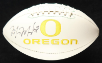 Marcus Mariota Signed Oregon Ducks Logo Football (Beckett) at PristineAuction.com