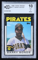 Barry Bonds 1986 Topps Traded #11T XRC (BCCG 10) at PristineAuction.com