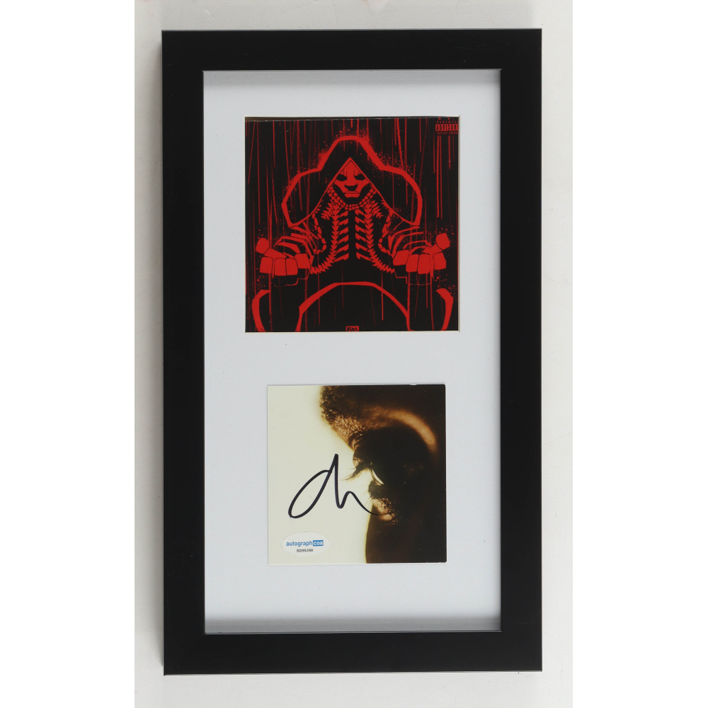 The Weeknd Signed "Hurry Up Tomorrow'" Custom Framed CD Insert Display (ACOA) at PristineAuction.com