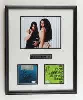 Billie Eilish & Charlie XCX Signed "Hit Me Hard And Soft & Brat and It's Completely Different but Also Still Brat" Custom Framed CD Album Insert Display (ACOA) at PristineAuction.com