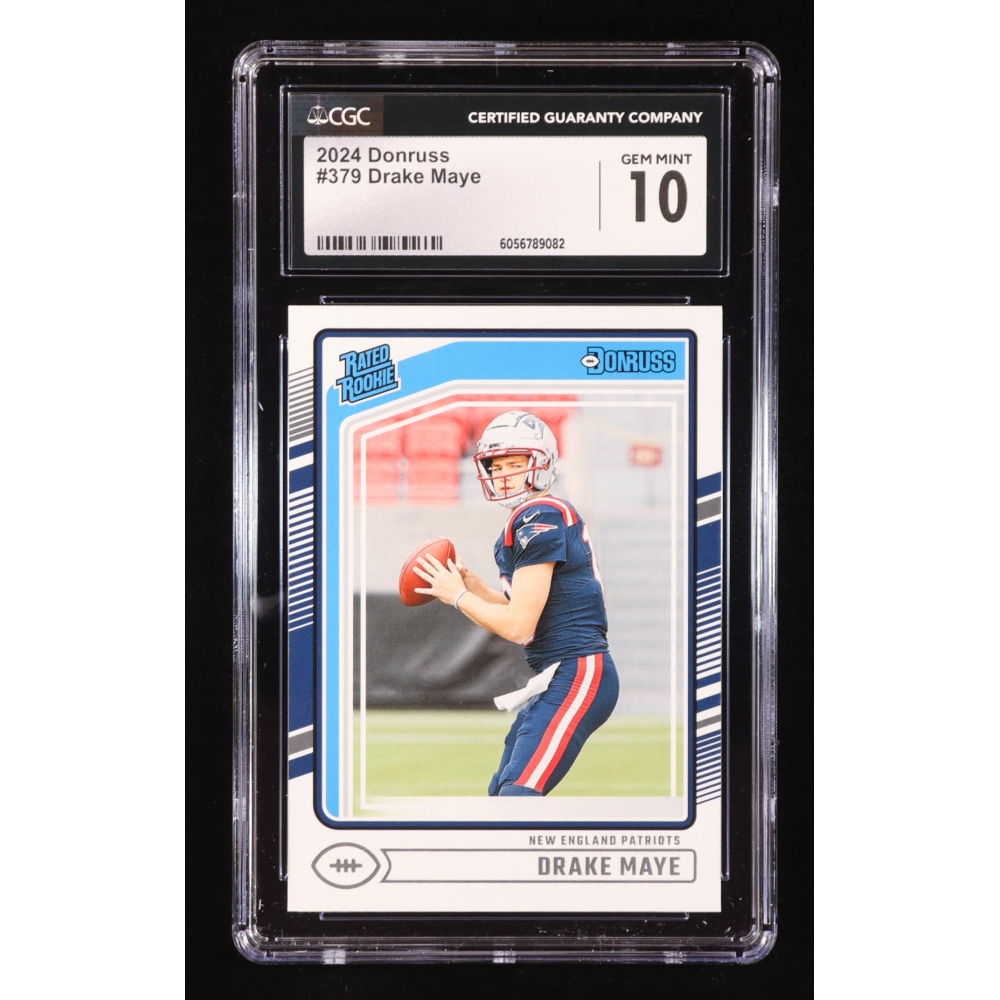 Drake Maye 2024 Donruss #379 RR RC (CGC 10) at PristineAuction.com