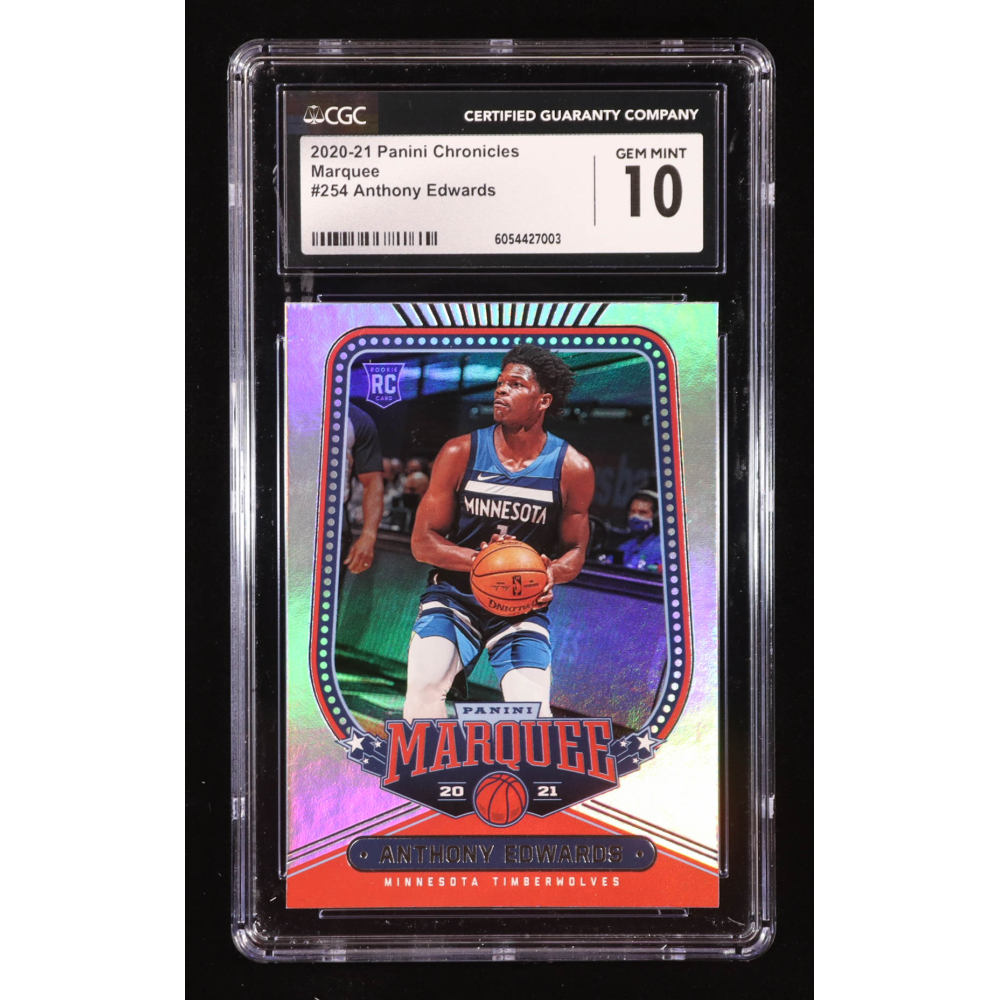 Anthony Edwards 2020-21 Panini Chronicles #254 Marquee RC (CGC 10) at PristineAuction.com