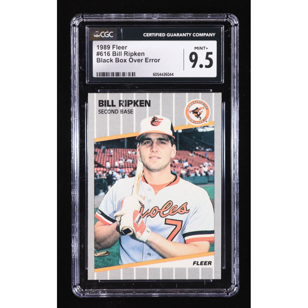 Bill Ripken Signed 1989 Fleer #616 Black Box Over Error (CGC 9.5) at PristineAuction.com