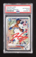 Josiah Gray Signed 2021 Bowman Chrome Mega Box Prospects Refractors #BCP150 RC (PSA) at PristineAuction.com