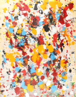 "Flora" 2024 Original Acrylic Painting on Rolled Canvas by Arvydas Gaiciunas | Arvy (Arvy) at PristineAuction.com