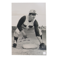 Tommy Helms Signed Reds 11x17 Photo Inscribed "NL - ROY - 66" (Playball Ink) at PristineAuction.com