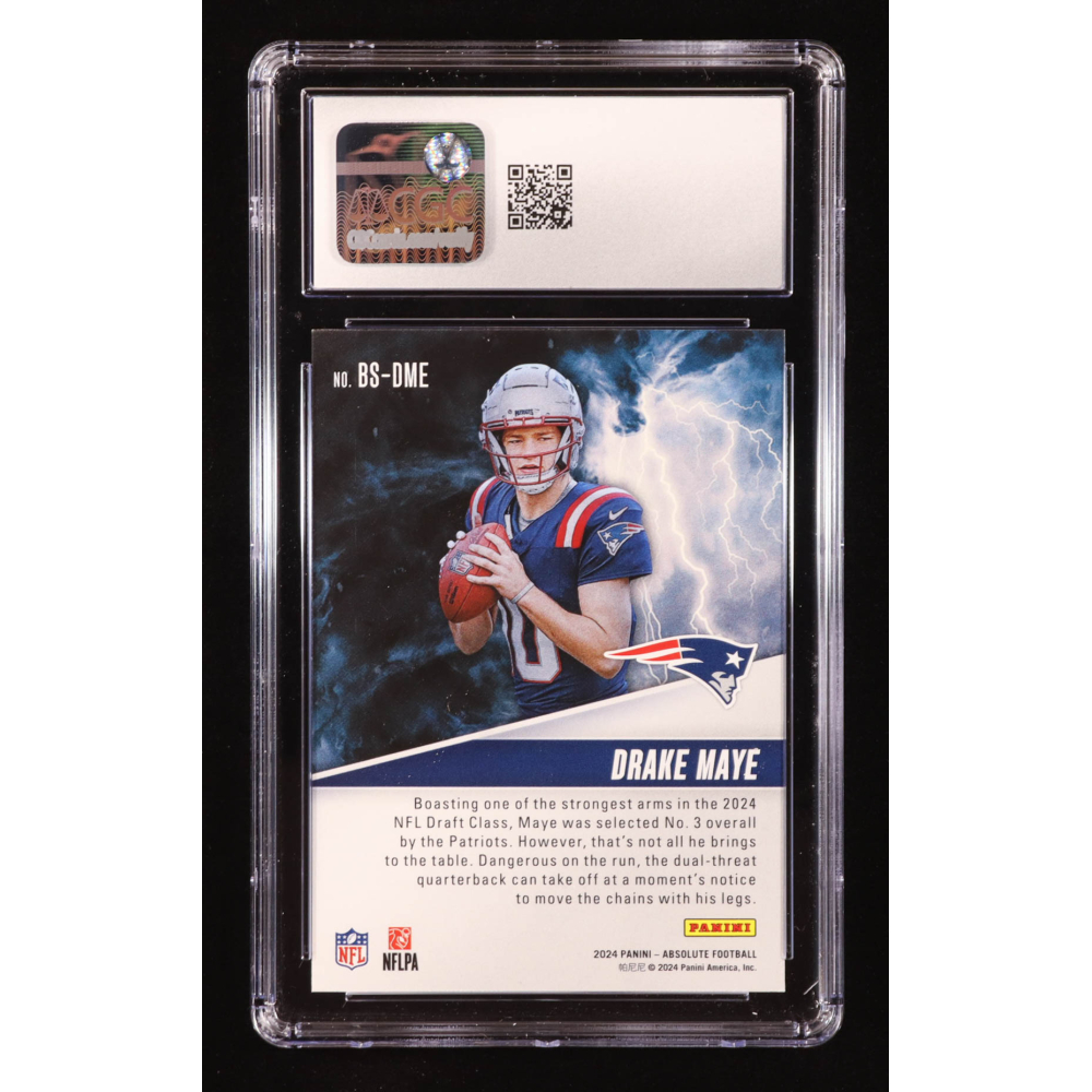 Drake Maye 2024 Absolute By Storm #3 RC (CGC 10) at PristineAuction.com