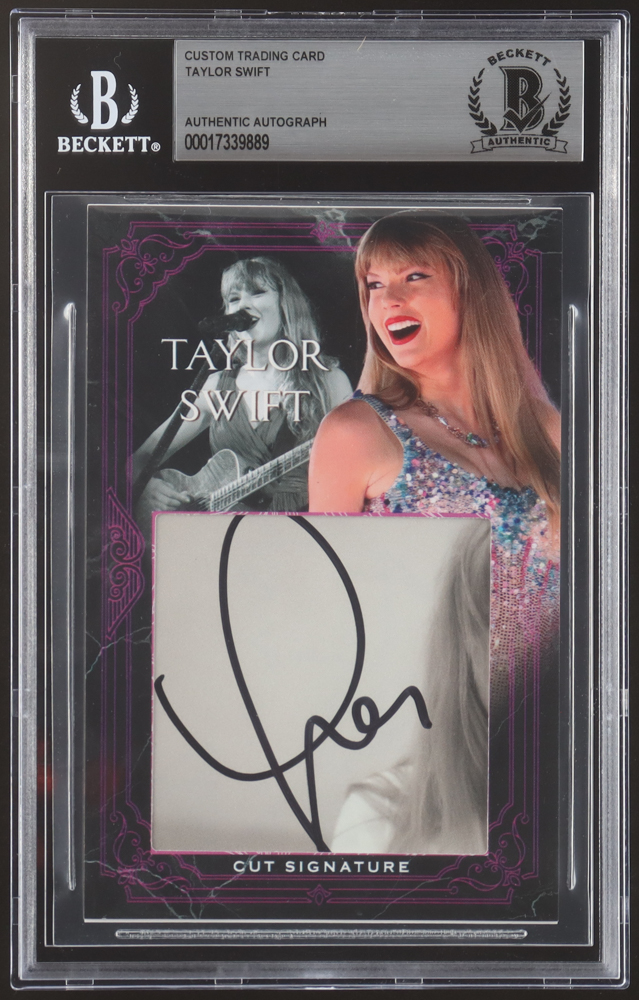 Taylor Swift Signed Custom Trading Card (BGS) | Pristine Auction