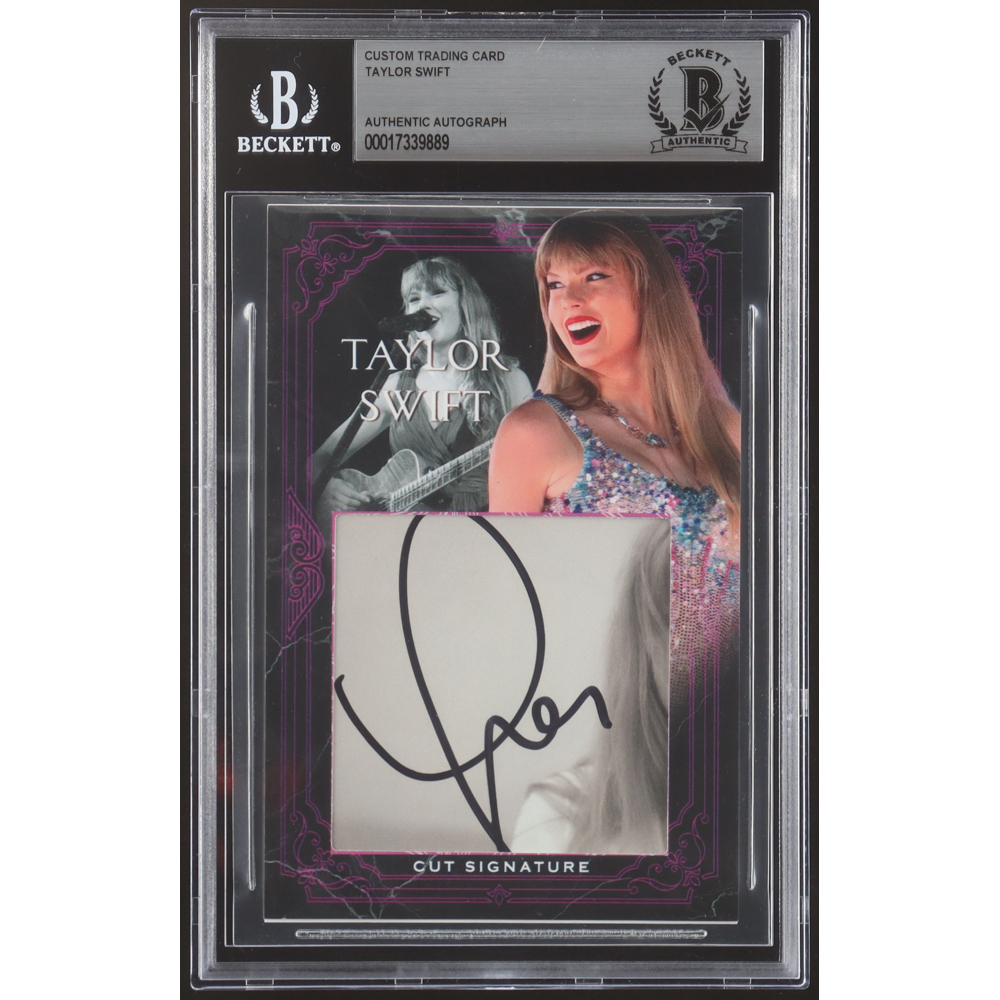 Taylor Swift Signed Custom Trading Card (BGS) | Pristine Auction