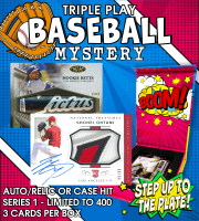 NEW PRISTINE EXCLUSIVE! Triple Play Baseball Auto/Relic/Case Hit BOOM BOX, Series 1! Limited to only 400 packs, 3 cards per pack! at PristineAuction.com