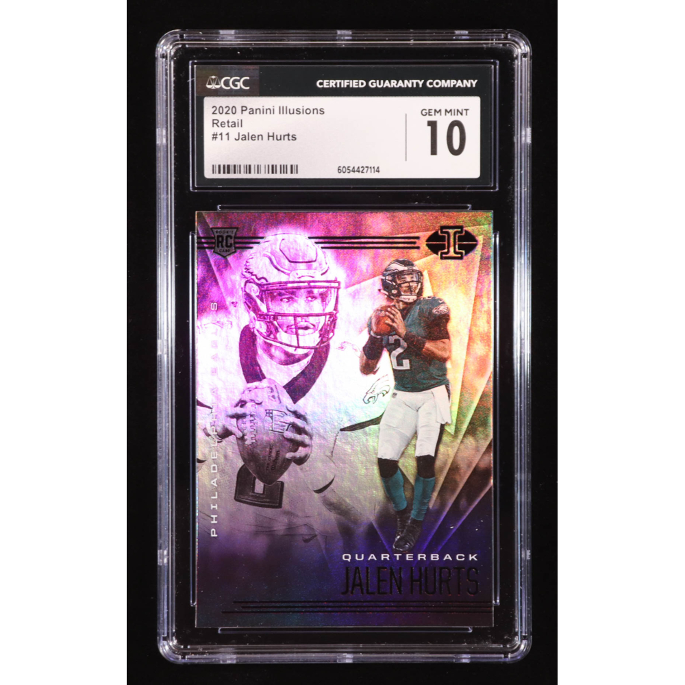 Jalen Hurts 2020 Panini Illusions Retail #11 RC (CGC 10) at PristineAuction.com