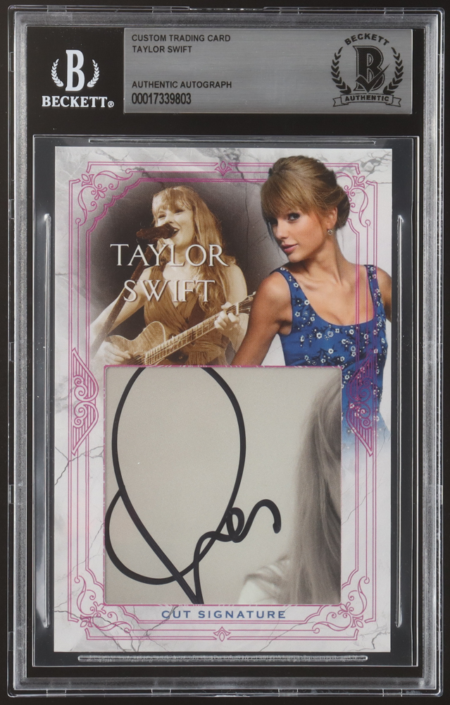 Taylor Swift Signed Custom Trading Card (BGS) | Pristine Auction