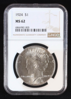 1924 Peace Silver Dollar (NGC MS62) at PristineAuction.com