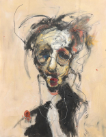 "Ogo N-18" 2025 Original Acrylic Painting on Rolled Canvas by Arvydas Gaiciunas | Retne (Retne) at PristineAuction.com