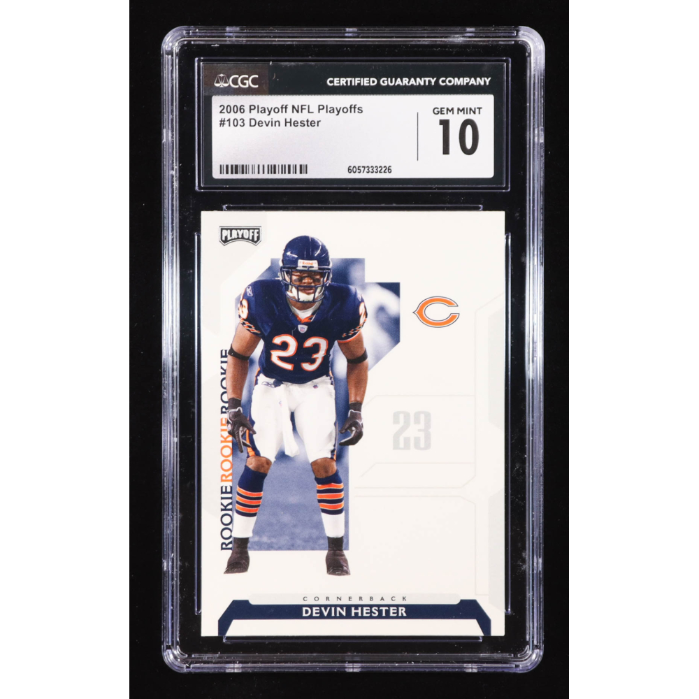Devin Hester 2006 Playoff NFL Playoffs #103 RC (CGC 10) at PristineAuction.com