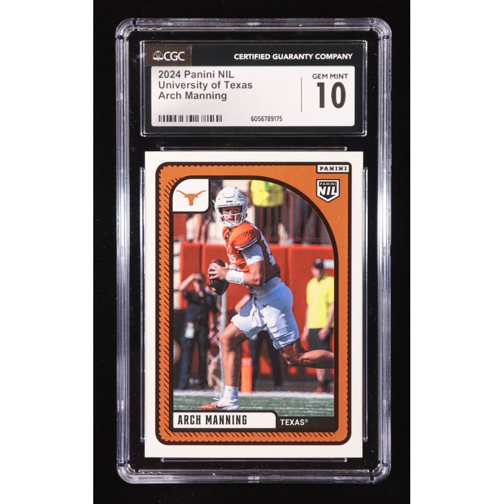 Arch Manning 2024 Panini NIL Texas #NNO RC (CGC 10) at PristineAuction.com